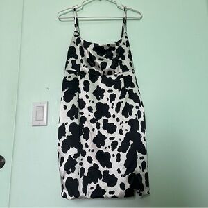 Cow Printed Mini Dress